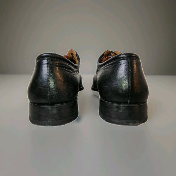 Magnanni Dress Shoes Men's 10 D Black Nappa Leather Cap Toe Oxford Frederico - Picture 12 of 16